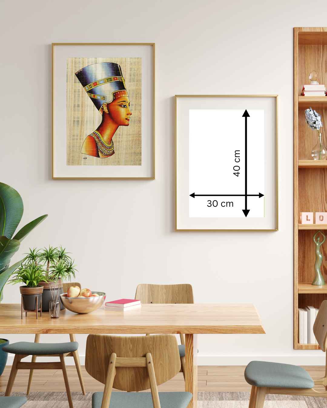 sizing chart for papayrus portrait painting