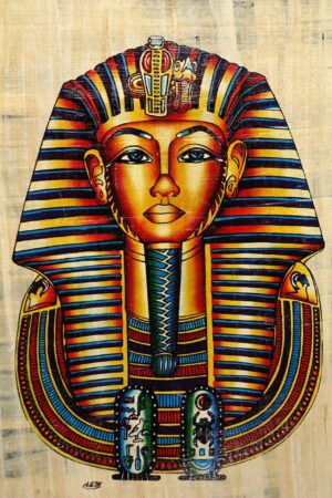 papayrus painting depicting King Tutankhamun