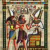 papayrus painting depicting Horus, Ramesses and Osiris-2