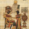 papayrus painting depicting the golden throne