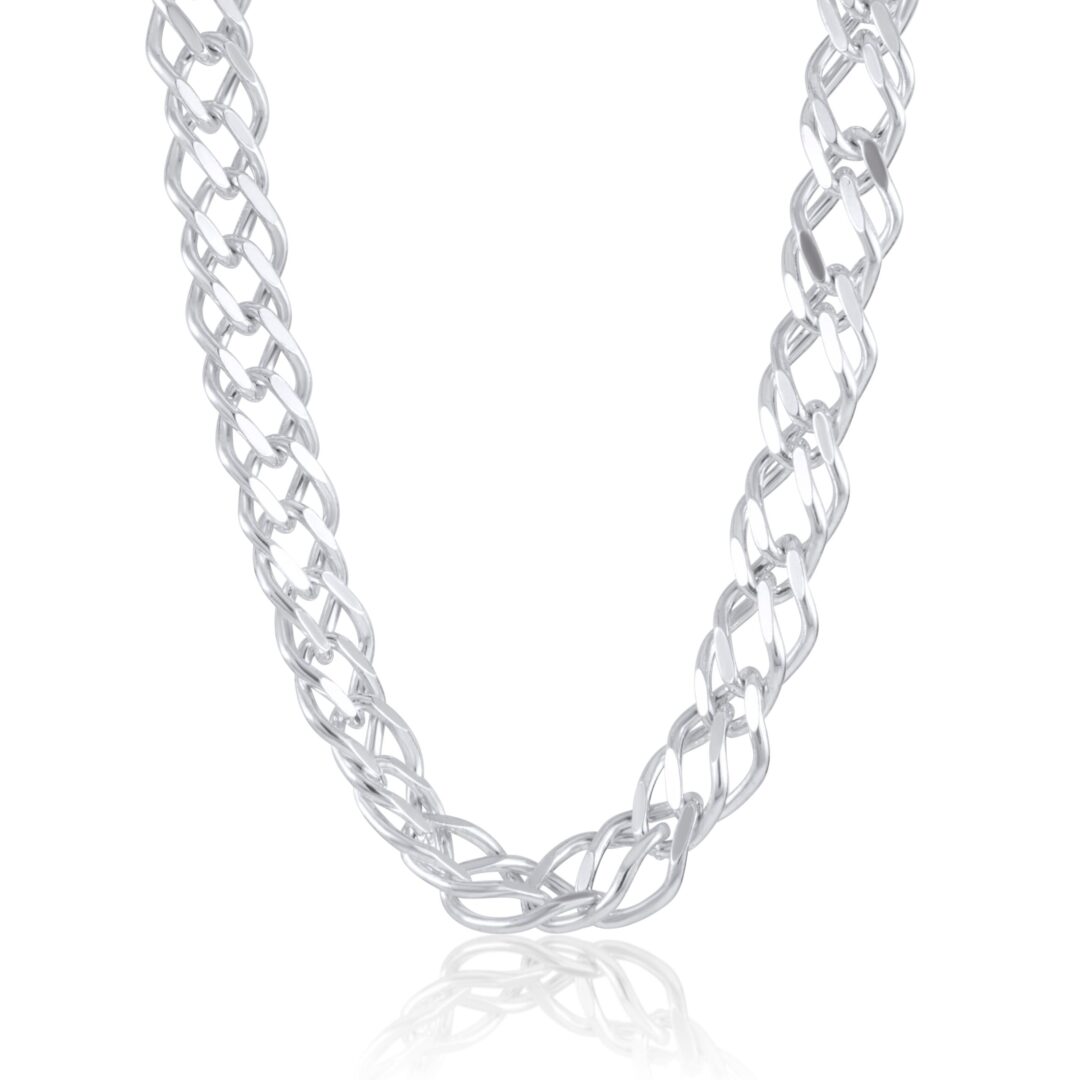 The Double Hexagon Sterling Silver Necklace