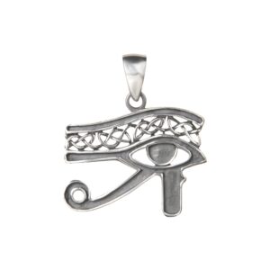 Handmade Silver Eye of Ra Pendant